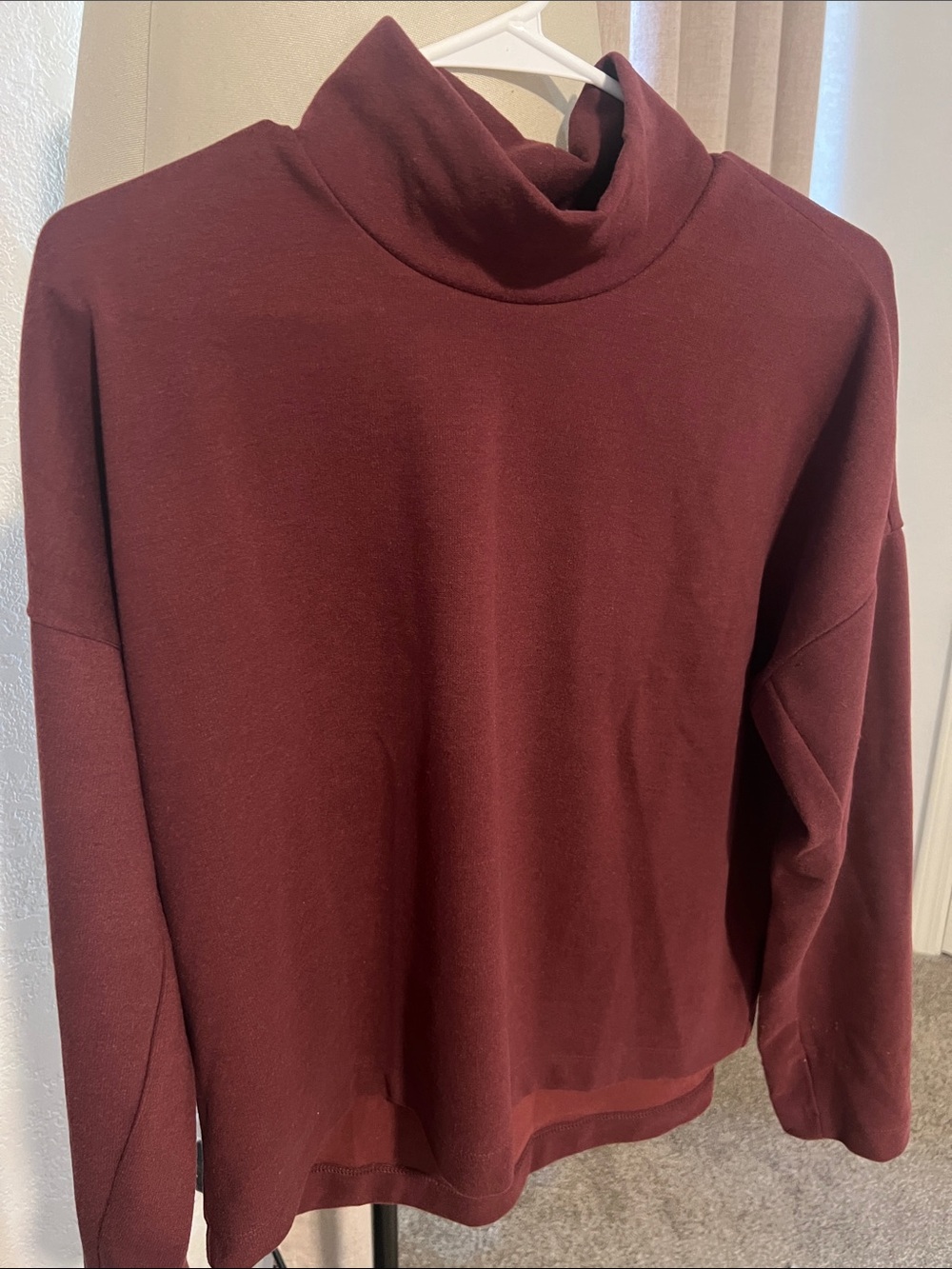 Caslon Burgundy Cowl Neck Sweater